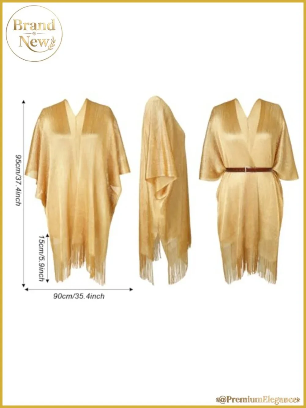 Sparkle Metallic Evening Shawl Wrap Open Front Cape for Formal Dresses